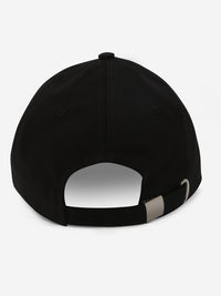 Men Black Solid Cap