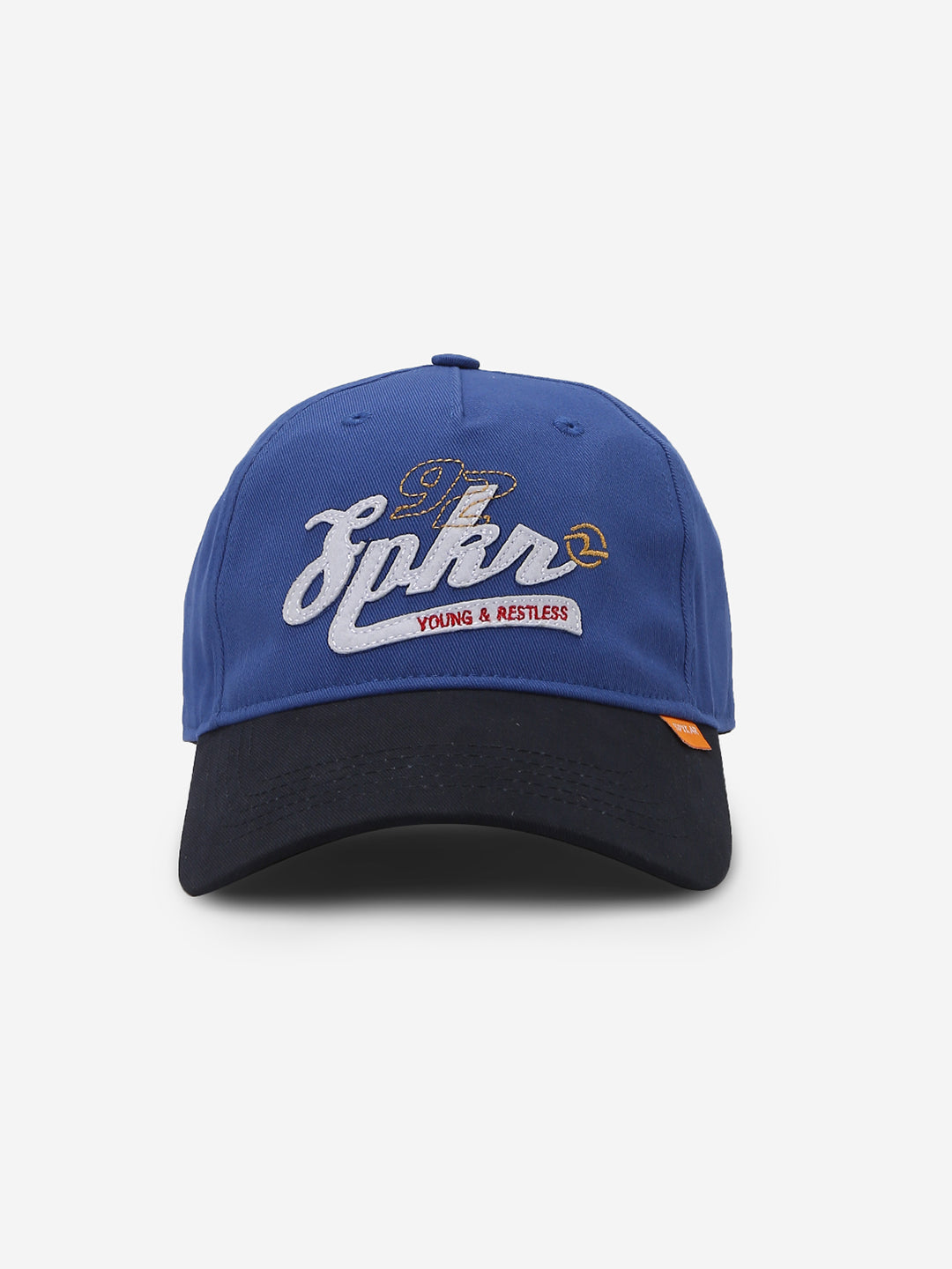 Men Royal Blue Solid Cap