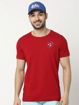 Men Royal Blue Solid Cap