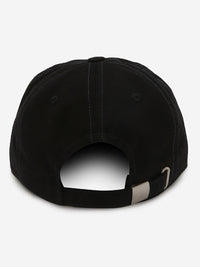 Men Black Solid Cap