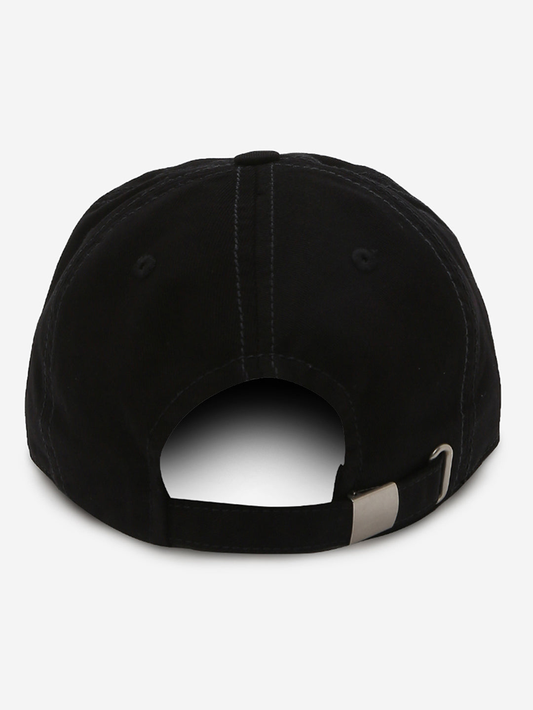 Men Black Solid Cap