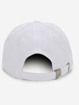 Men White Solid Cap