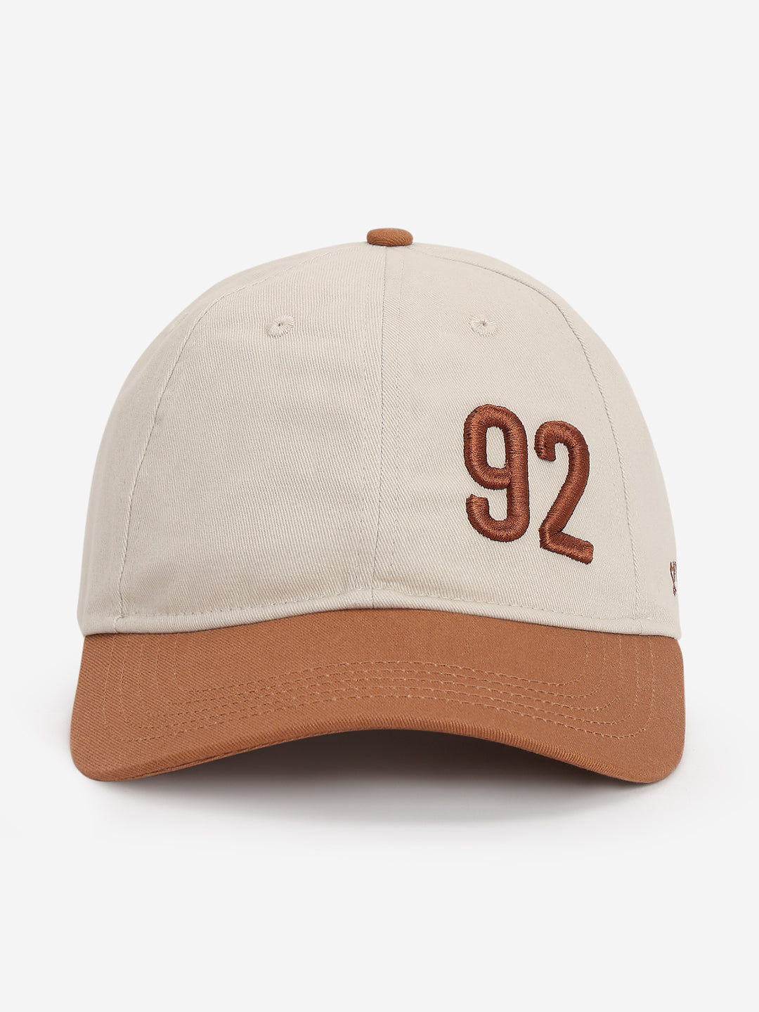 Men Beige/Light Brown Cotton Cap