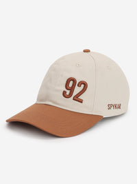 Men Beige/Light Brown Cotton Cap