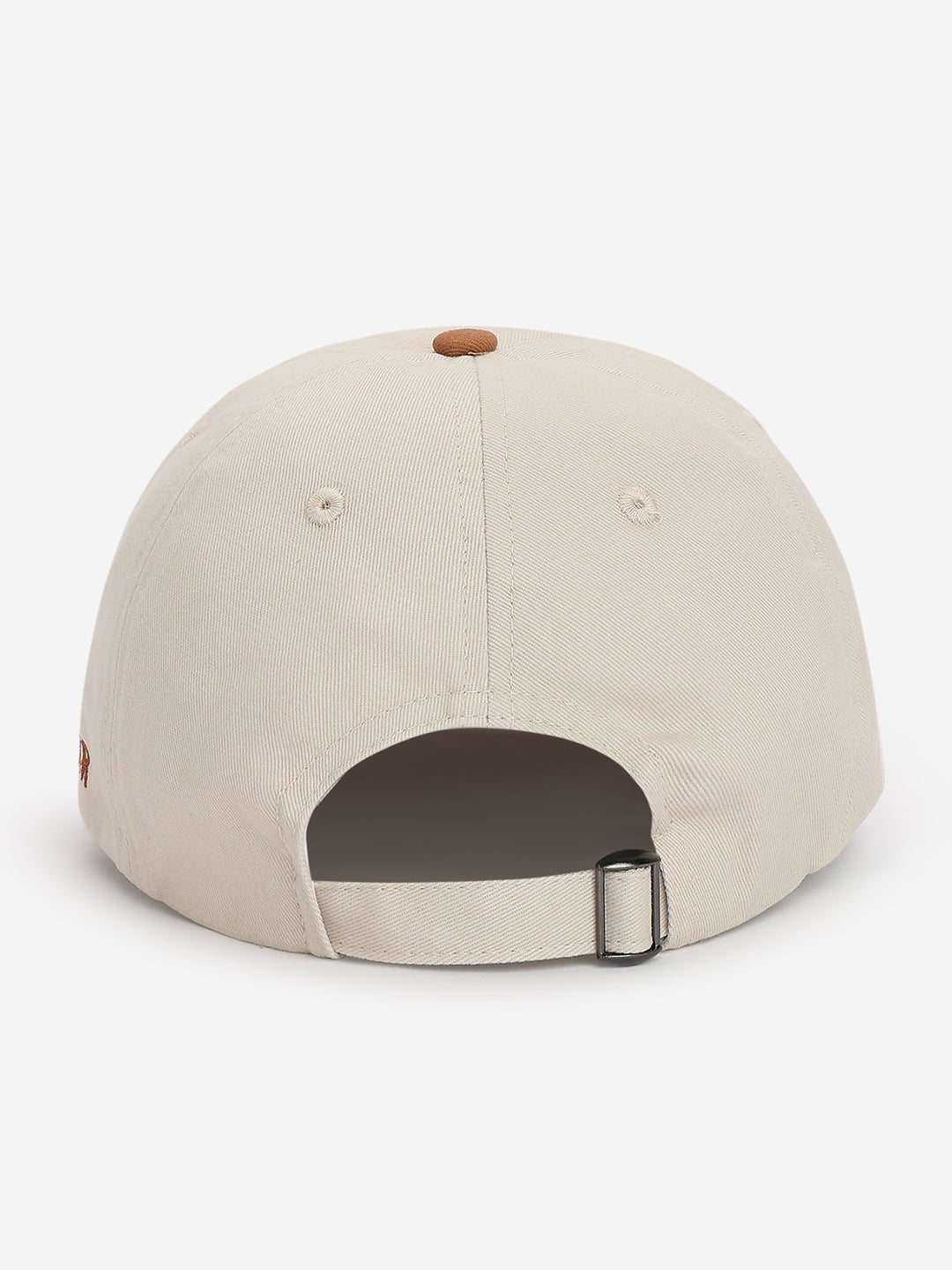 Men Beige/Light Brown Cotton Cap