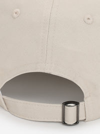 Men Beige/Dark Green Cotton Cap