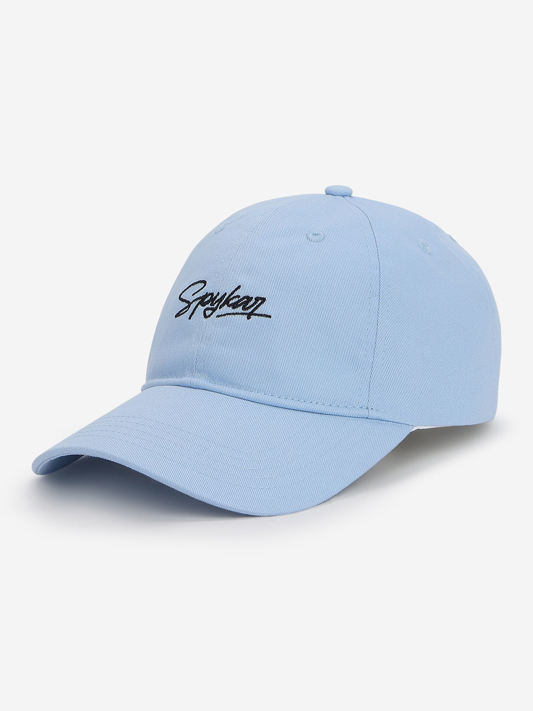 Men Sky Blue Cotton Cap