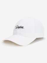 Men White Cotton Cap