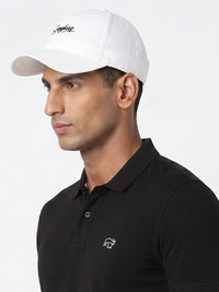 Men White Cotton Cap