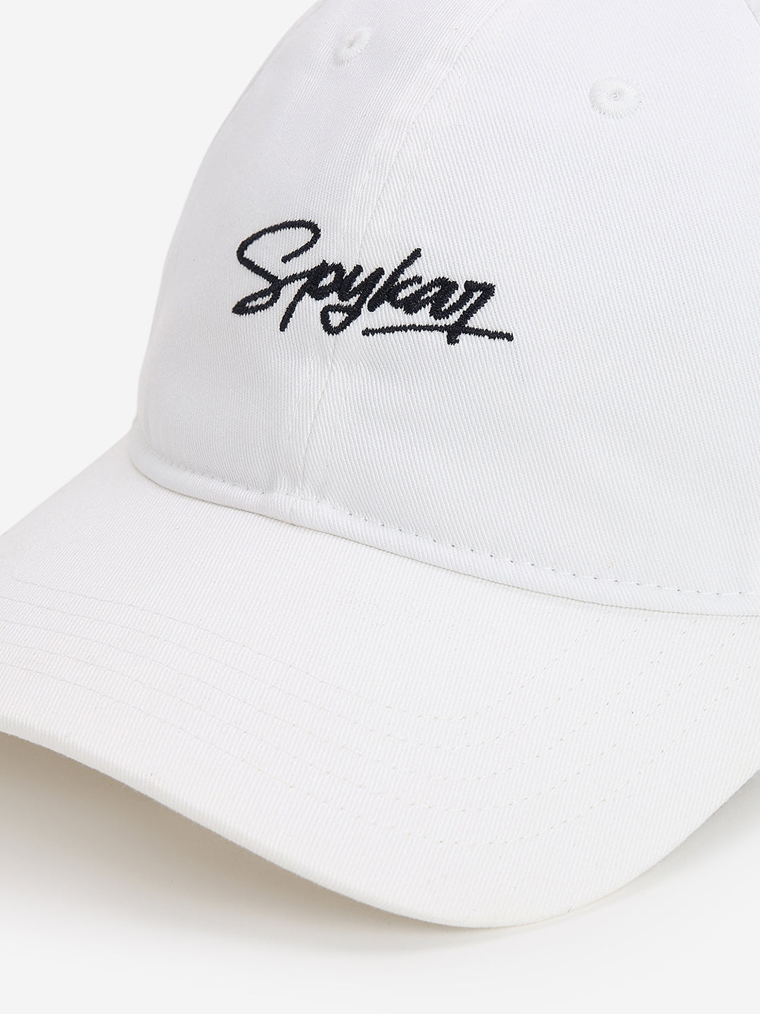 Men White Cotton Cap