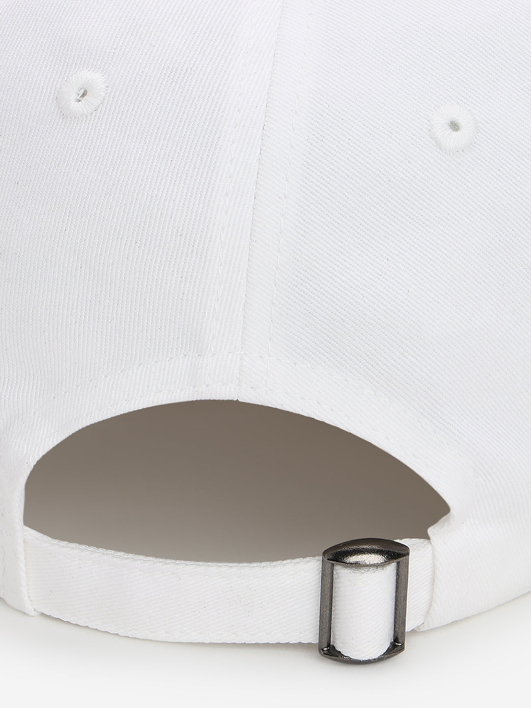Men White Cotton Cap