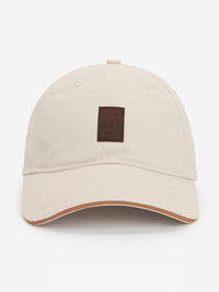 Men Beige Cotton Cap