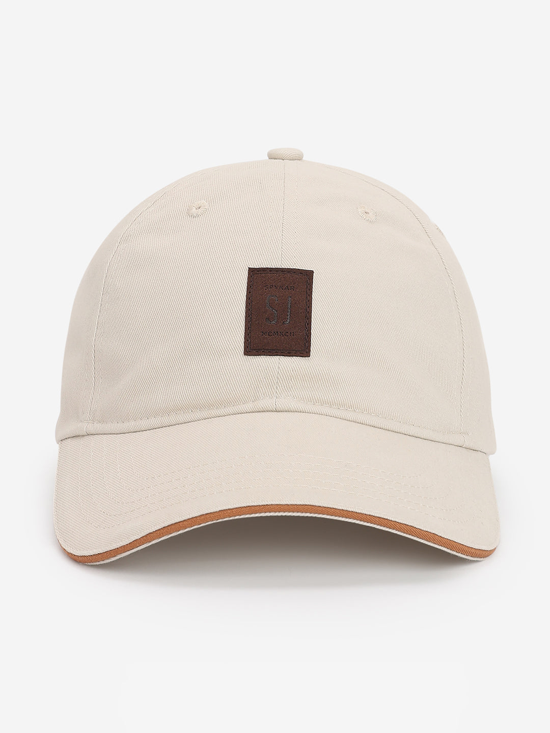Men Beige Cotton Cap