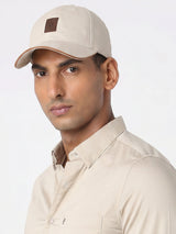 Men Beige Cotton Cap