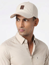 Men Beige Cotton Cap