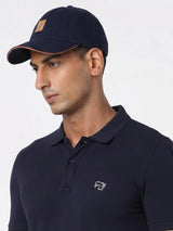 Men Ink Blue Cotton Cap