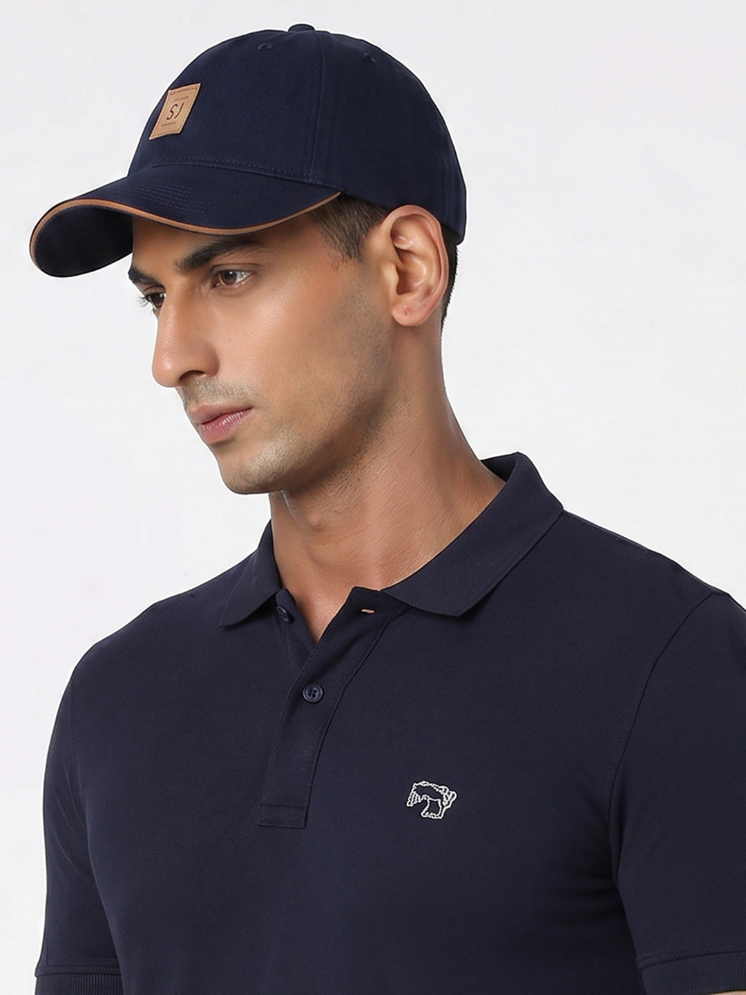 Men Ink Blue Cotton Cap
