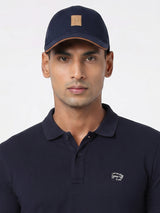 Men Ink Blue Cotton Cap