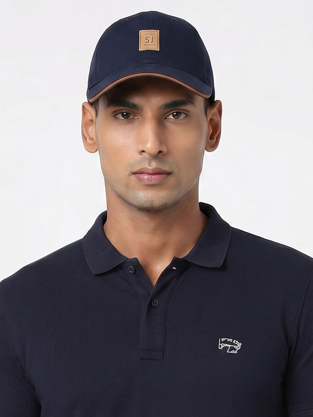 Men Ink Blue Cotton Cap