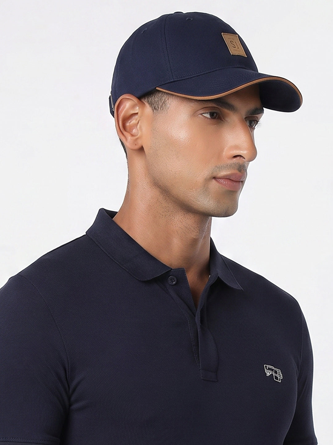 Men Ink Blue Cotton Cap