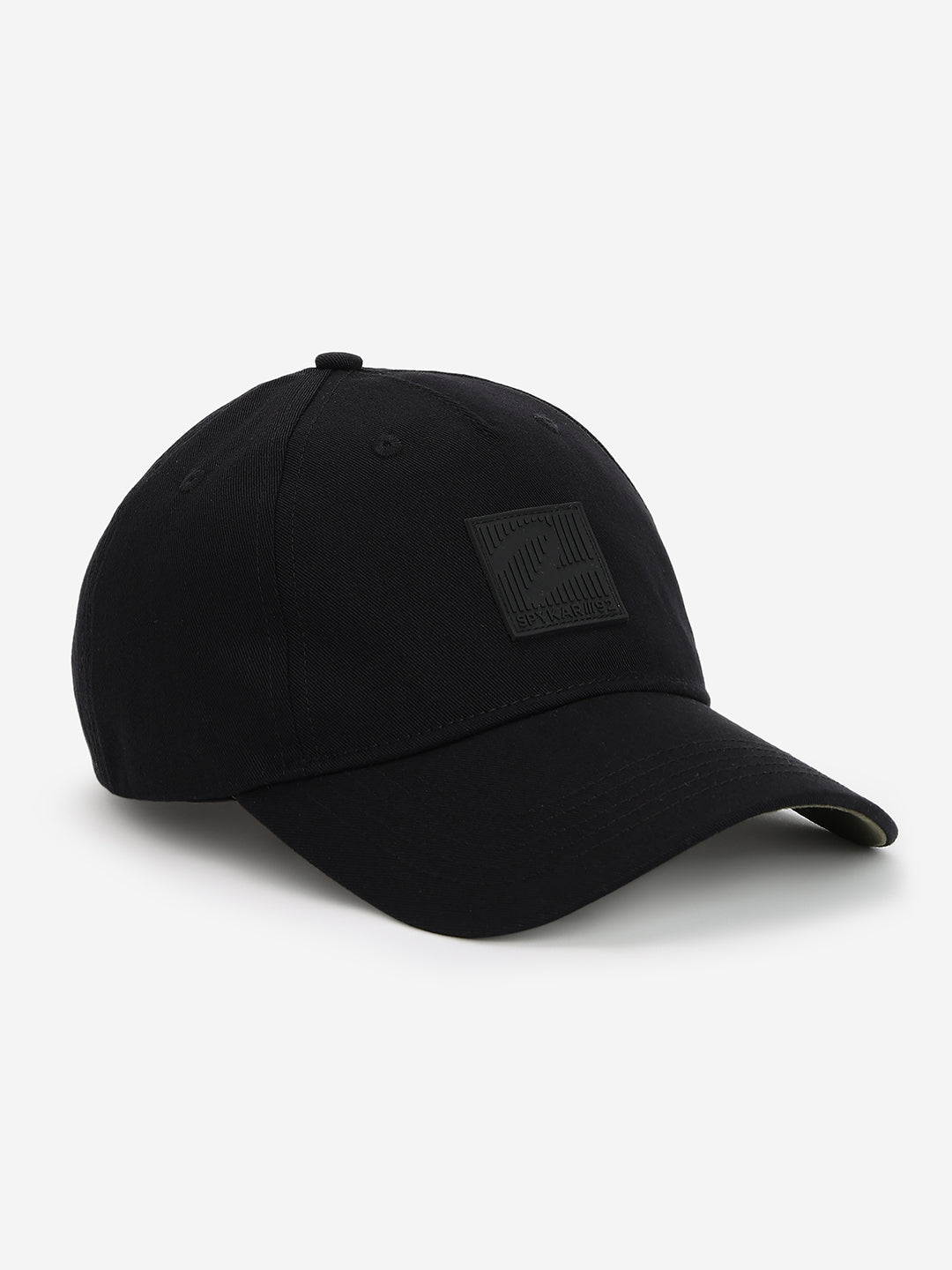 Men Black Cotton Cap