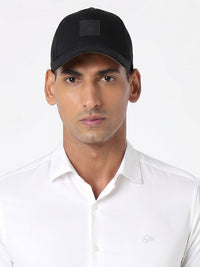 Men Black Cotton Cap