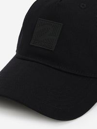 Men Black Cotton Cap