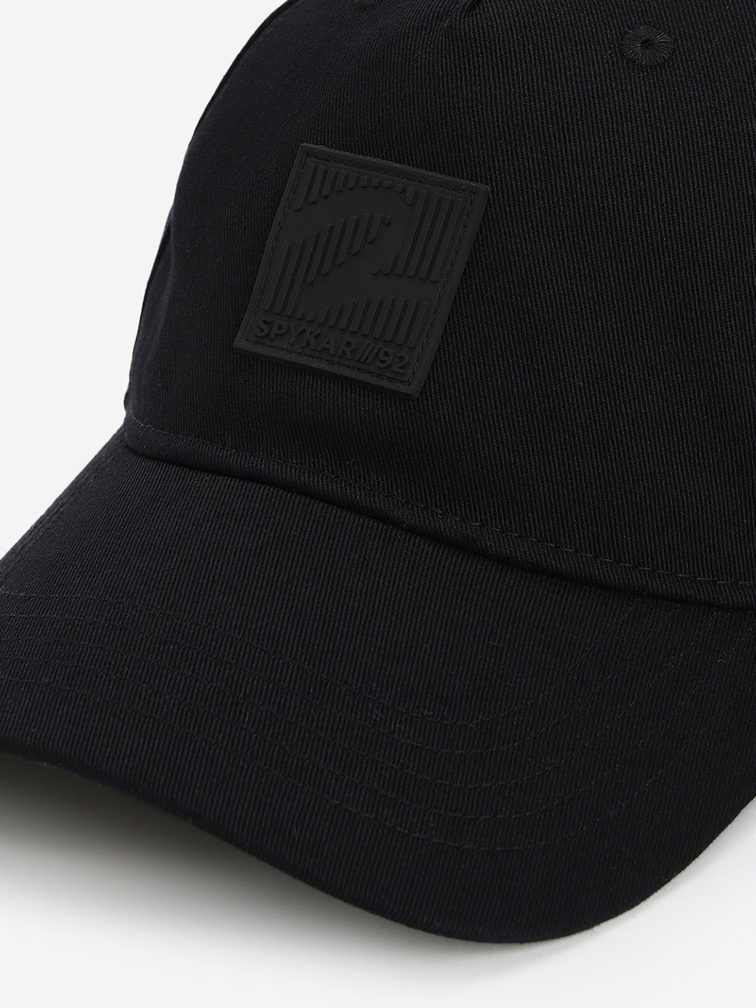 Men Black Cotton Cap