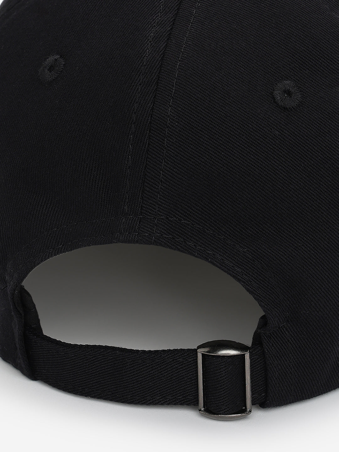 Men Black Cotton Cap