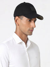Men Black Cotton Cap