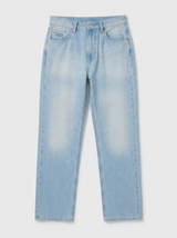 Men Ikemen Jeans Loose Fit Light Blue Low Rise