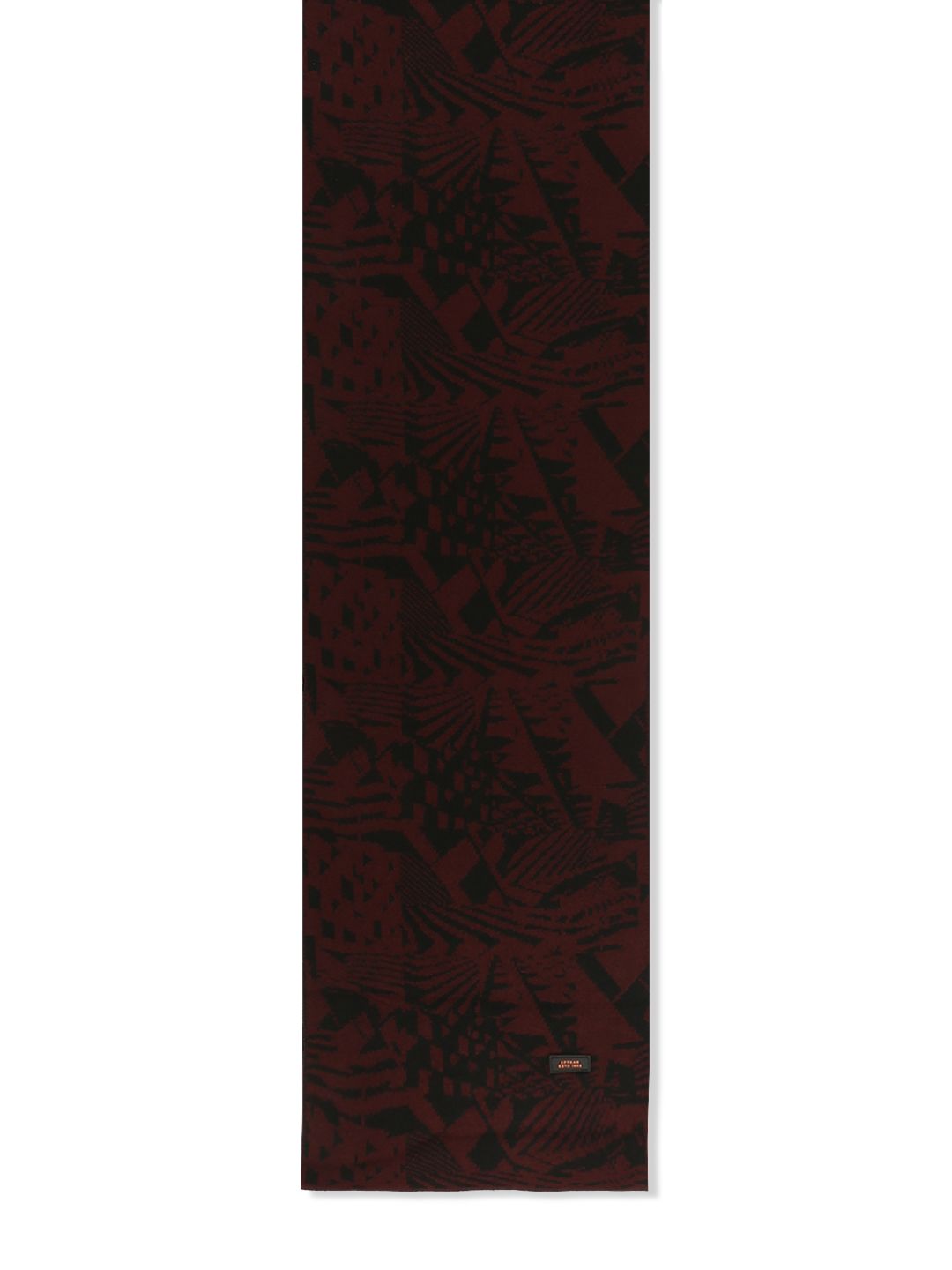 Men Maroon & Black Muffler