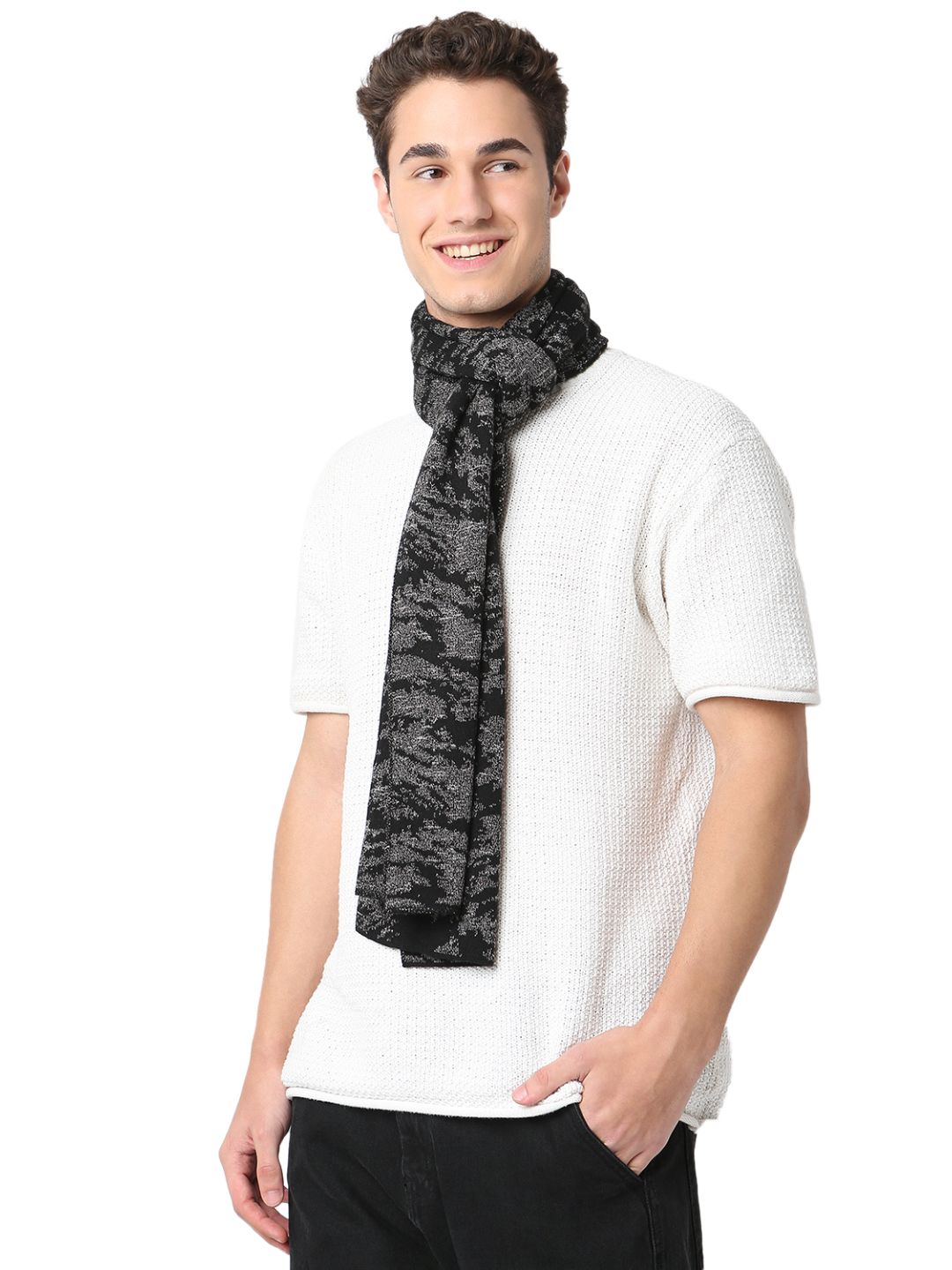 Men Black Muffler