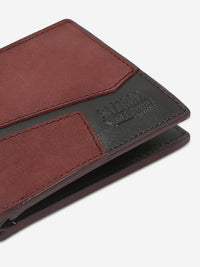Men Wine Leather Wallet