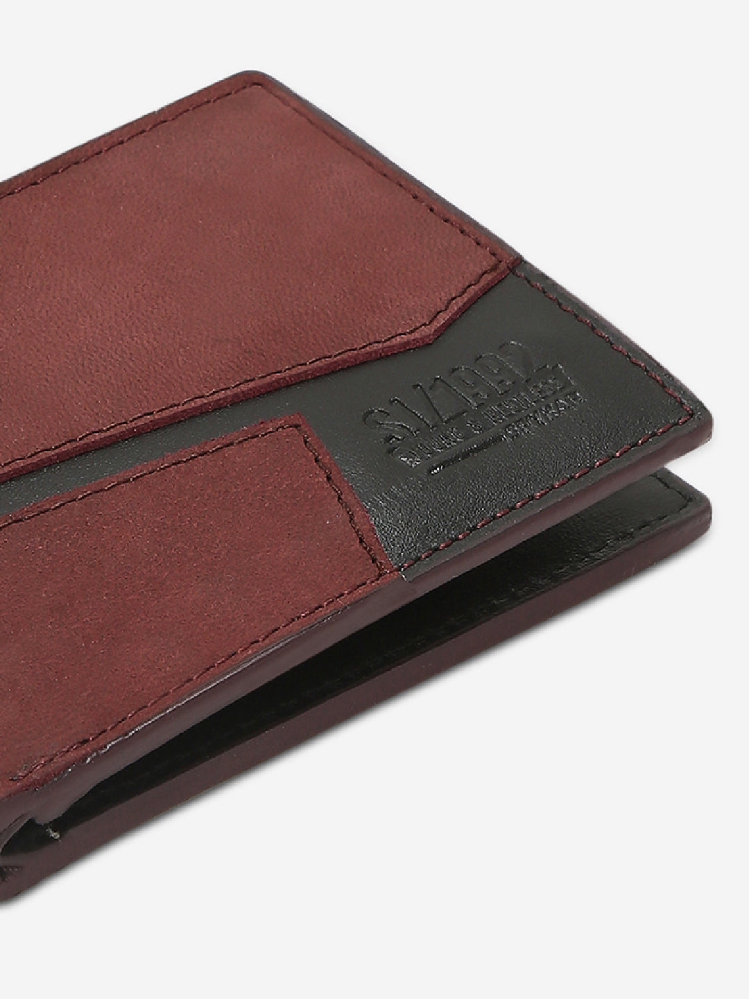 Men Wine Leather Wallet