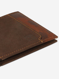 Men Wine Leather Wallet