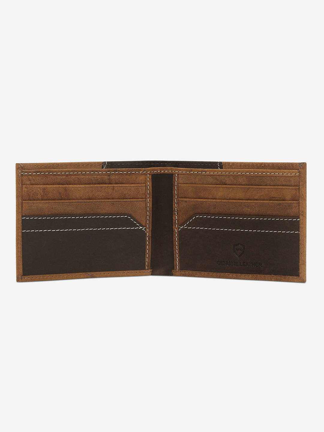 Men Tan Leather Wallet