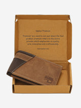 Men Tan Leather Wallet