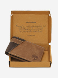 Men Tan Leather Wallet