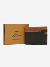 Men Black Leather Wallet