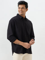 Men Shirt Black Slim Fit