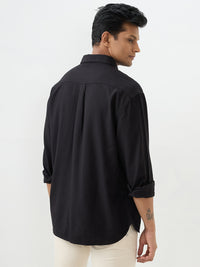 Men Shirt Black Slim Fit