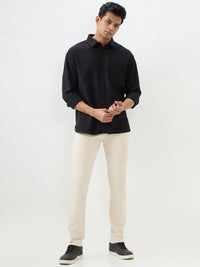 Men Shirt Black Slim Fit