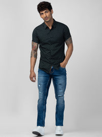 Men Kano Jeans Slim Fit Blue Low Rise