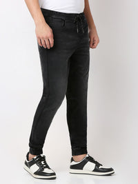 Men Jeans Low Distress Light Fade Mid-Rise