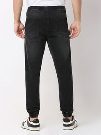 Men Jeans Low Distress Light Fade Mid-Rise