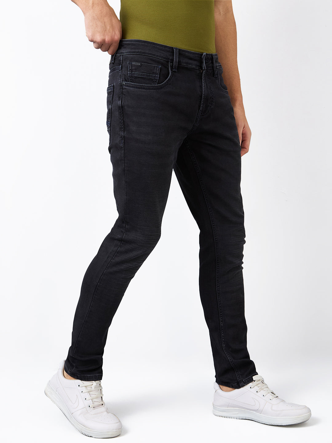 Spykar Slim Fit Low Rise Cotton Jeans For Men