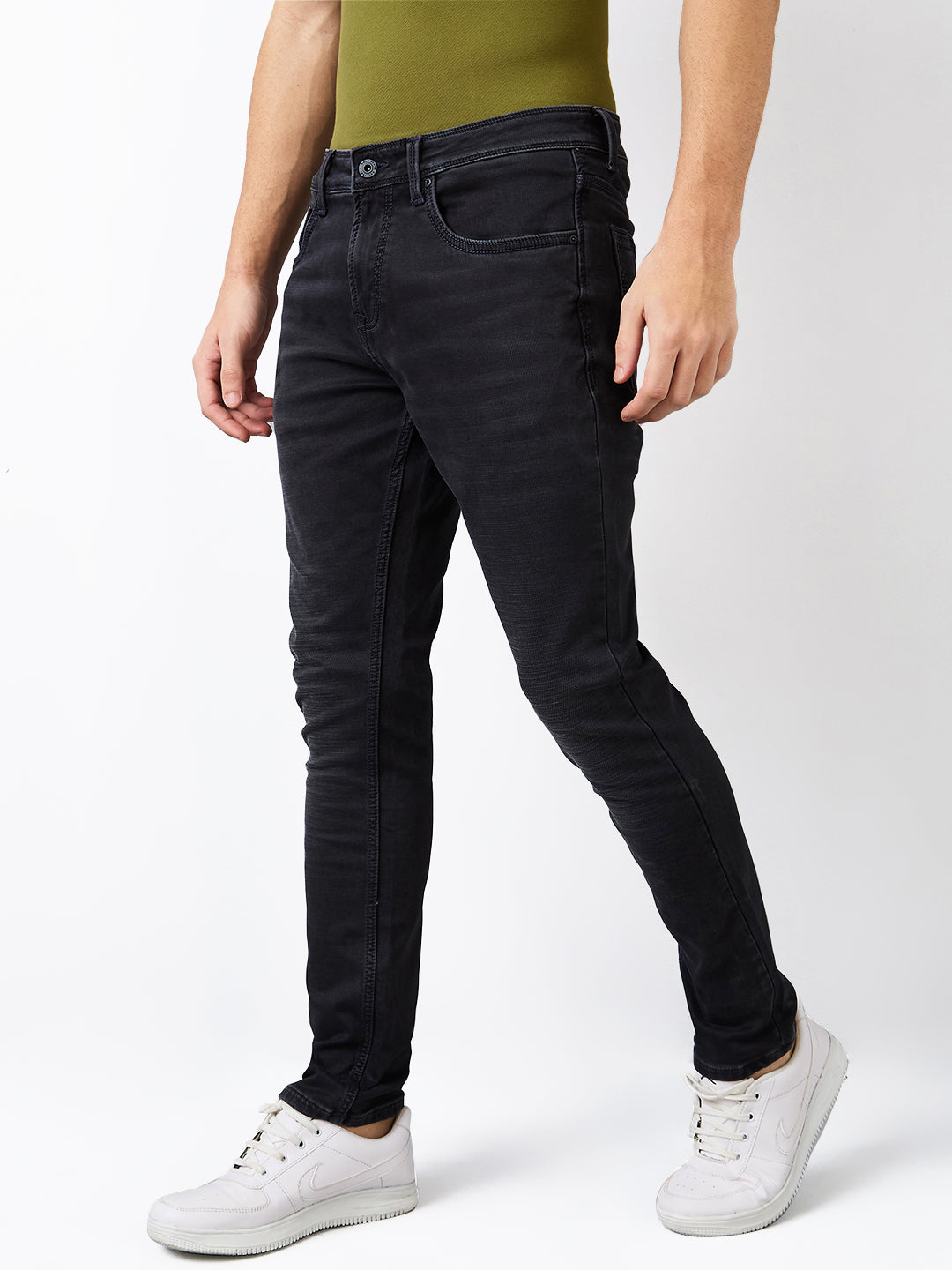 Spykar Slim Fit Low Rise Cotton Jeans For Men