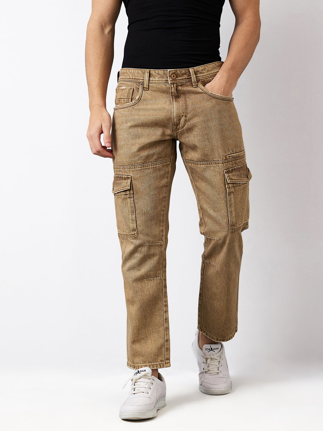 Spykar Comfort Fit Mid Rise Cotton Jeans For Men