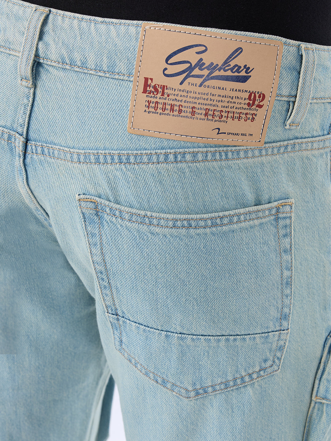 Spykar Mid Blue Comfort Fit Mid Rise Jeans For Men